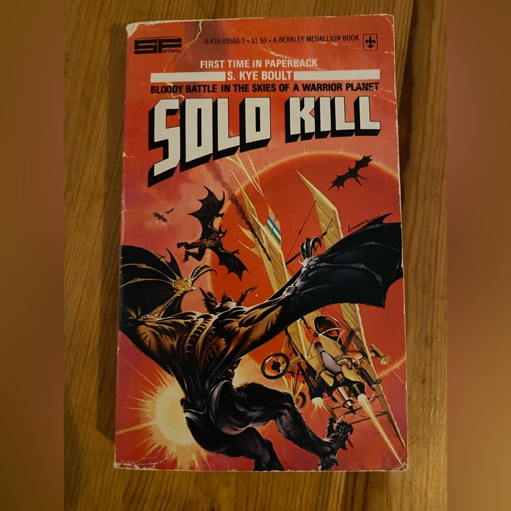 3 for 15$! Solo Kill Paperback Book. Vintage Fantasy Pulp Fiction